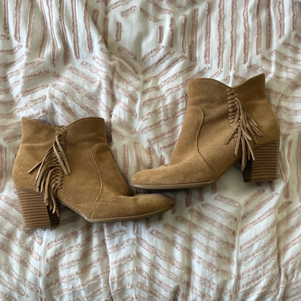 Bass - Suede Booties - Size 7.5